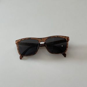 Celine Square Brown Printed Sunglasses